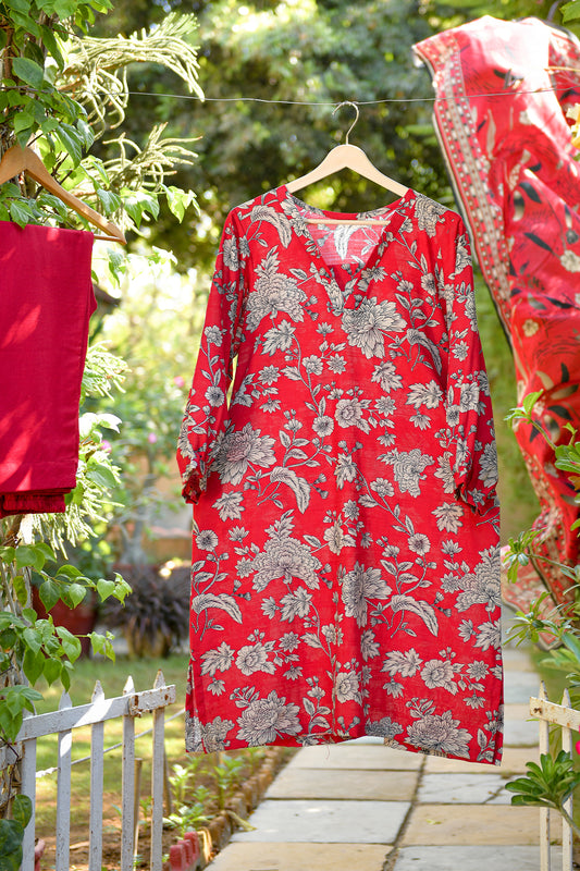 Nuray Slub Khaddar Three Piece D-06