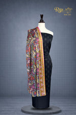 MURASHE Rijja RM-193 premium unstitched lawn suit with intricate floral patterns and vibrant colors, displayed on a hanger.