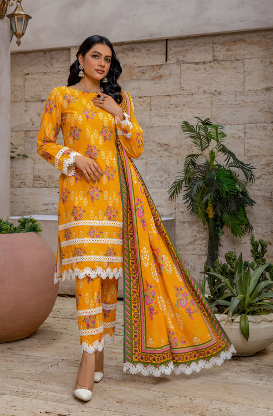 Naqsh - MFDW-I3-NQ-02 - 3 PC Premium Plain Khaddar