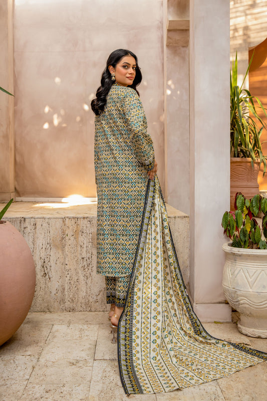 Naqsh - MFDW-I3-NQ-04 - 3 PC Premium Plain Khaddar