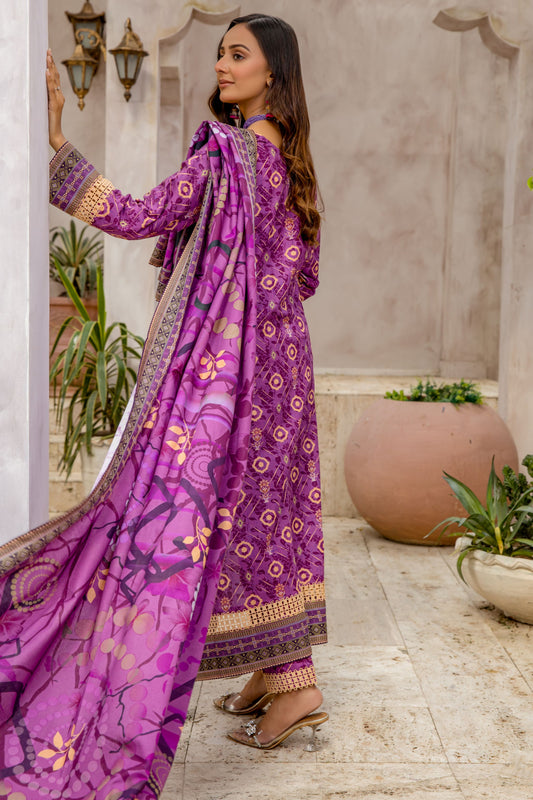 Naqsh - MFDW-I3-NQ-08 - 3 PC Premium Plain Khaddar