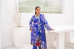 Gull-e-Noor MFDS-D4-GN-3P-04 Slub Lawn Three Piece - MURASHE
