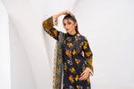 Gull-e-Noor MFDS-D4-GN-3P-09 Slub Lawn Three Piece - MURASHE