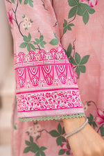 Salwa MFDS-E4-SA-3P-04 Cross Slub Lawn Three Piece - MURASHE