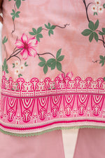 Salwa MFDS-E4-SA-3P-04 Cross Slub Lawn Three Piece - MURASHE