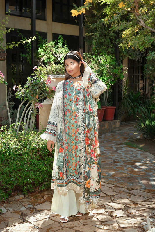 ZUHAL MFDS-i4-ZU-3P-04 Doria Lawn Three Piece