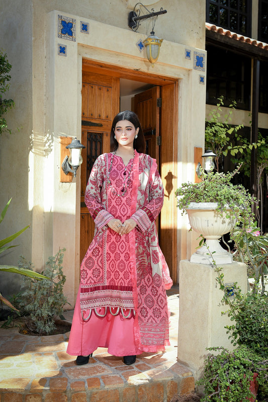 ZUHAL MFDS-i4-ZU-3P-07 Doria Lawn Three Piece