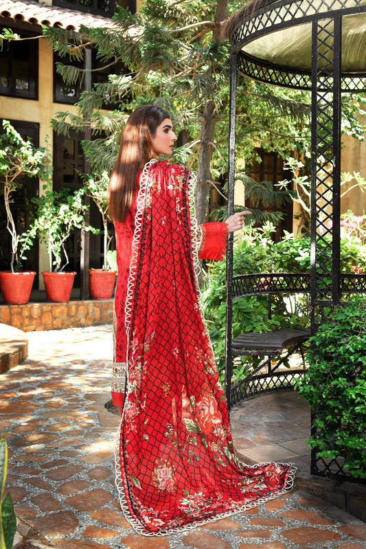 ZUHAL MFDS-i4-ZU-3P-01 Doria Lawn Three Piece