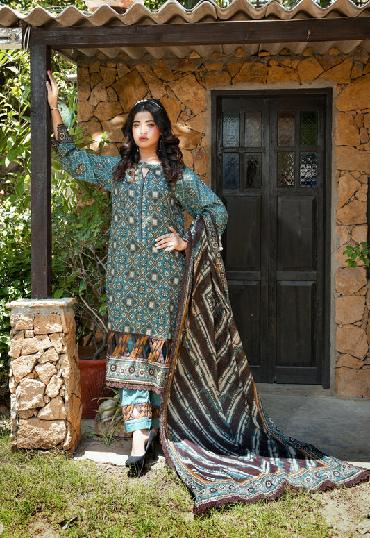 ZUHAL MFDS-i4-ZU-3P-05 Doria Lawn Three Piece