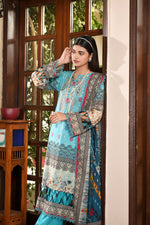 Zayna MFDS-J4-ZA-3P-06 Slub Lawn Three Piece - MURASHE