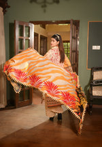 Zayna MFDS-J4-ZA-3P-07 Slub Lawn Three Piece - MURASHE