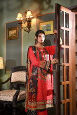 Zayna MFDS-J4-ZA-3P-03 Slub Lawn Three Piece - MURASHE