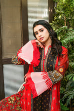 Manha MFDS-B4-MA-10 Cross Slub Lawn Three Piece - MURASHE