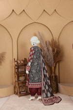 Imsha Doria Lawn 3 Piece D-12 by Murashe featuring digital printed slub lawn shirt, lawn voil dupatta and cotton trousers