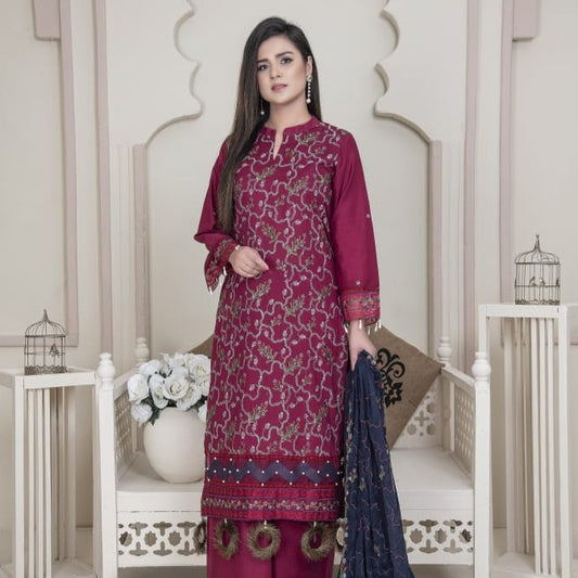 Vital V2 Luxury Embroidered Lawn MFD-23-V2-04 - Red