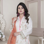 Vital V2 Luxury Embroidered Lawn MFD-23-V2-07 - White - MURASHE