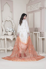 Vital V2 Luxury Embroidered Lawn MFD-23-V2-07 - White - MURASHE