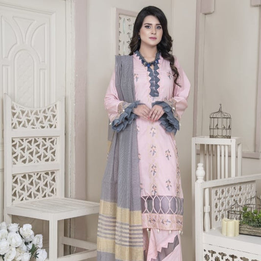 Vital V2 Luxury Embroidered Lawn MFD-23-V2-09 - Pink