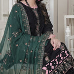 Vital V2 Luxury Embroidered Lawn MFD-23-V2-10 - Black - MURASHE