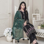 Vital V2 Luxury Embroidered Lawn MFD-23-V2-10 - Black - MURASHE
