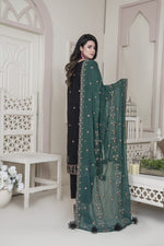 Vital V2 Luxury Embroidered Lawn MFD-23-V2-10 - Black - MURASHE