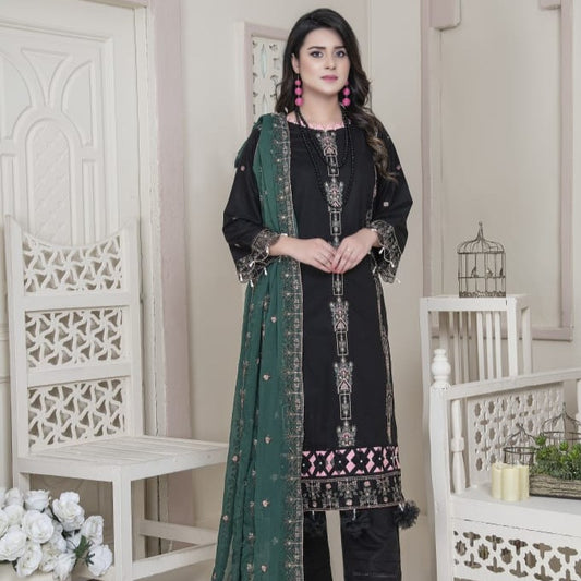 Vital V2 Luxury Embroidered Lawn MFD-23-V2-10 - Black