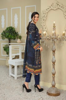 IPEK - MFD-22-VS4 - Viscose Embroidered 3 Pc