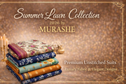 Murashe Summer Lawn Collection 2026 Premium Unstitched Suit