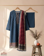 MURASHE Rijja AA-132 premium unstitched lawn suit fabric with intricate patterns and vibrant colors.