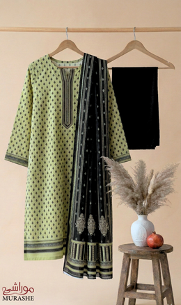 Rijja AA-131 Premium Unstitched Lawn Suit