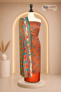 Rijja D-2012 Premium Viscose Unstitched Suit