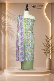 Rijja RM-295 Premium Unstitched Lawn Suit