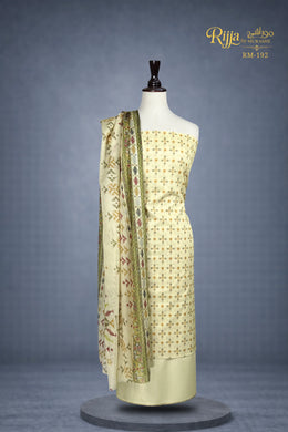Rijja RM-192 Premium Unstitched Lawn Suit