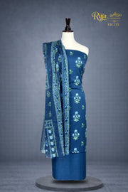 MURASHE Rijja RM-195 premium unstitched lawn suit with intricate floral design and soft fabric, displayed on a hanger.