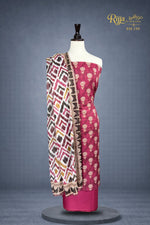 MURASHE Rijja RM-199 premium unstitched lawn suit with colorful floral fabric and intricate embroidery details.