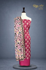 MURASHE Rijja RM-199 premium unstitched lawn suit with colorful floral fabric and intricate embroidery details.
