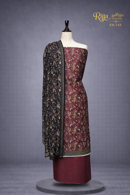 MURASHE Rijja RM-144 premium unstitched lawn suit with intricate fabric design and vibrant colors, displayed flat.