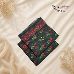 Soft breathable unstitched lawn 2 piece