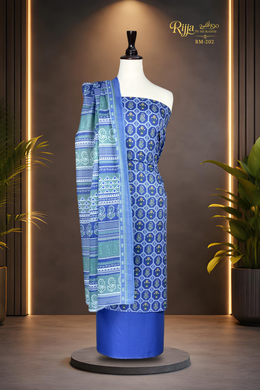 Rijja RM-202 Premium Unstitched Lawn Suit