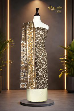 Rijja RM-204 Premium Unstitched Lawn Suit