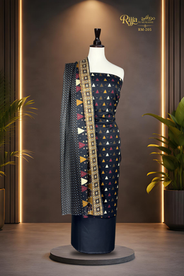 Rijja RM-205 Premium Unstitched Lawn Suit