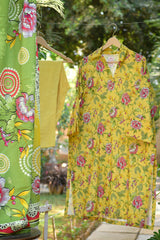 Nuray Slub Khaddar Three Piece D-07