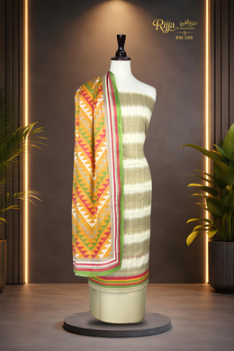 Rijja RM-208 Premium Unstitched Lawn Suit