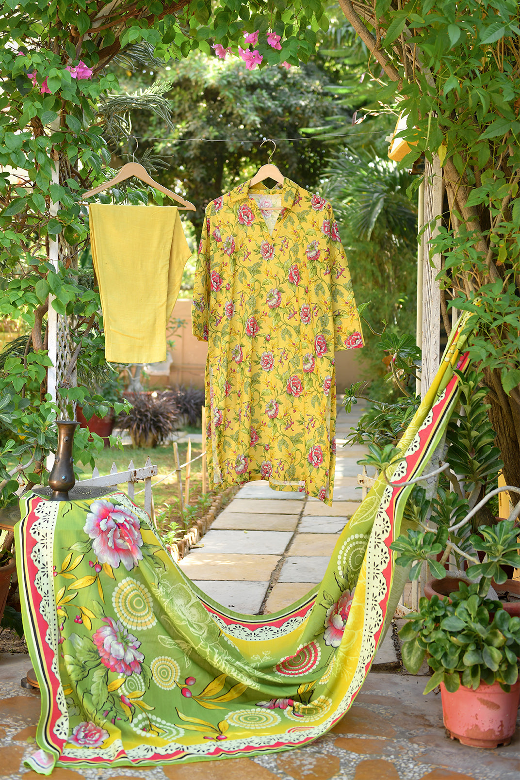 Nuray Slub Khaddar Three Piece D-07