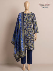 3 Piece - Unstitched Khaddar – D#3006