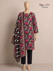 3 Piece - Unstitched Khaddar – D#3008