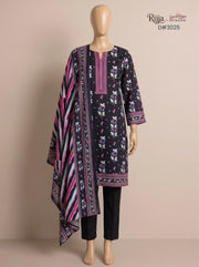 3 Piece - Unstitched Khaddar – D#3025