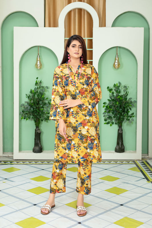 Abroo - MFDW-D3-AB-02 - Premium Slub Khaddar - Shirt & Trousers
