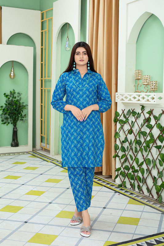 Abroo - MFDW-D3-AB-07 - Premium Slub Khaddar - Shirt & Trousers