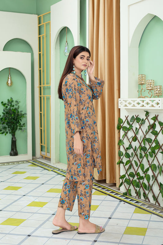 Nissa - MFDW-E3-Ni-05 - Premium Slub Khaddar - Shirt & Trousers